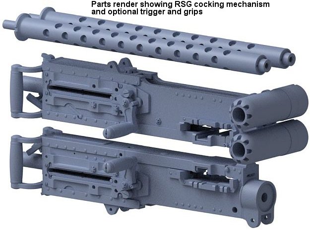 3D Printed .50 Cal Aircraft Gun