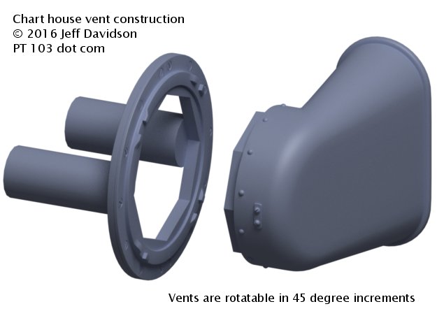 3D Printed Chart House Vents