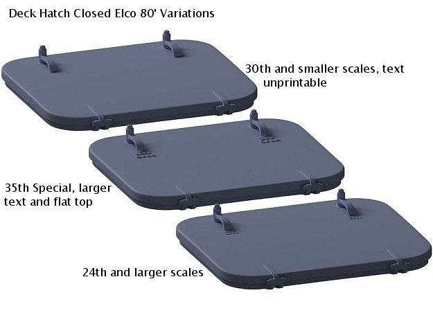 3D Printed Deck Hatches