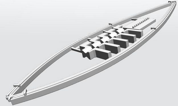 3D Printed Elco 80 Foot Rail