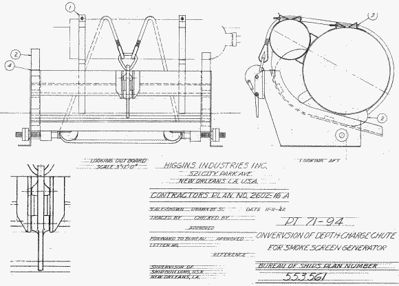 Depth Charge Type C Track Smoke Generator Conversion