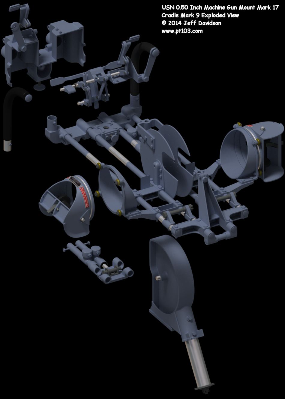 PT Boat Browning .50 Cal M2 Twin Mount Mark 17