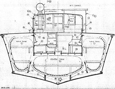 PT Boat Elco 103 Class Dwg Bulkhead 47