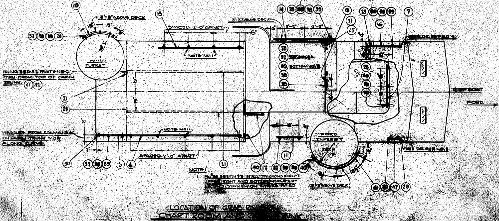 Elco PT Boat 103 Class Grab Rails